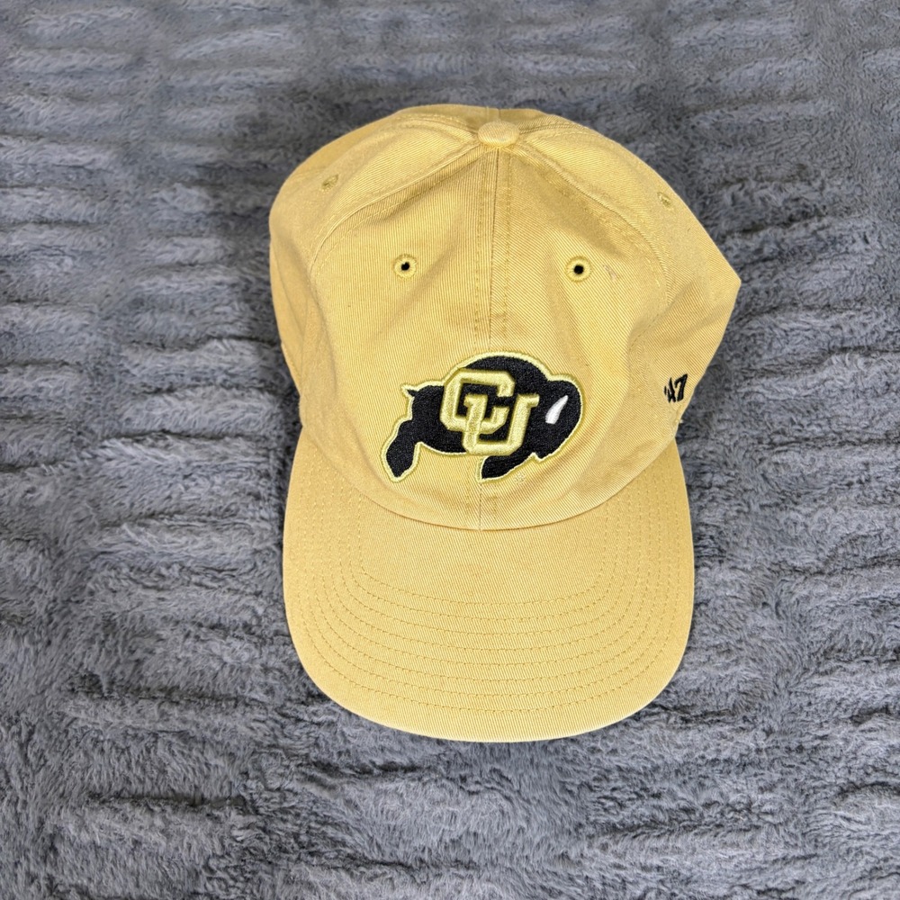 47 Brand Colorado Buffaloes NCAA Relaxed Adjustable Dad Hat Yellow Gold AT628